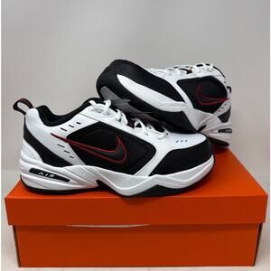 Nike Air Monarch IV Men's Trainers Sneakers Red/Black/White - Size 8 X-Wide